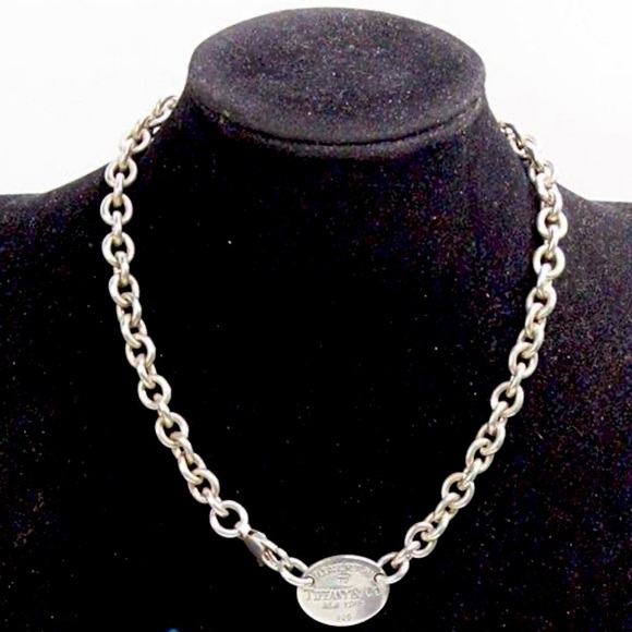 Tiffany & Co. Jewelry - Return to Tiffany Sterling Silver Oval Tag Choker